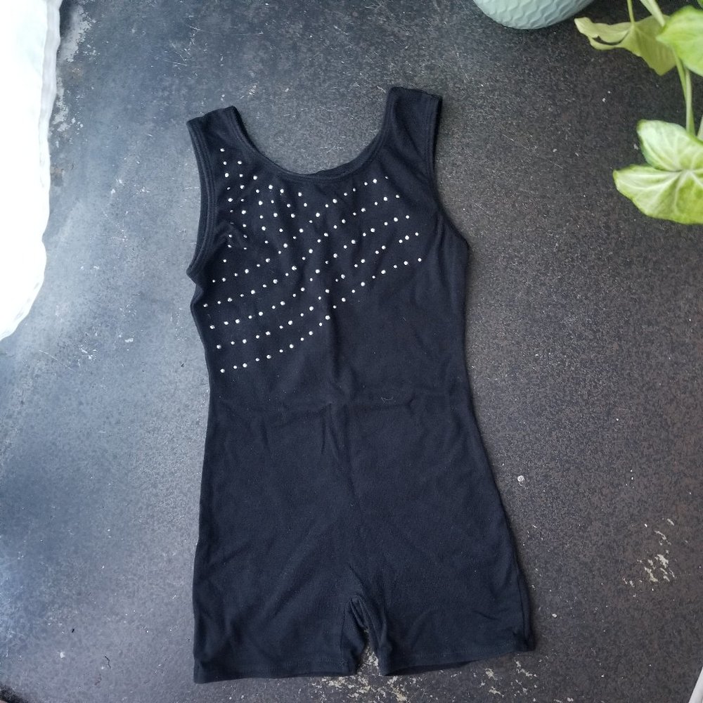 Girls Gymnastics Leotard Black Size 4/5
